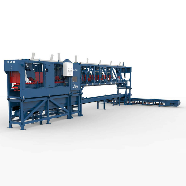 Бревнопильный гусеничный станок БГ 35-55 Линия