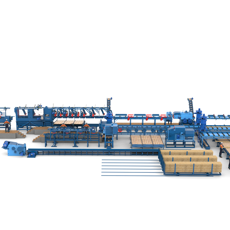 Лесопильная линия Сибирь с горбыльной линией