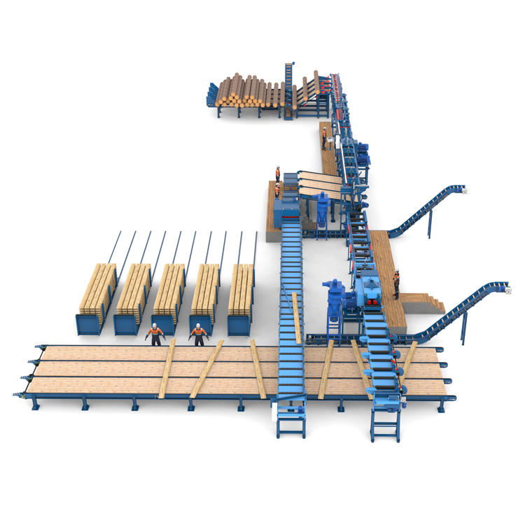 Лесопильная линия Сибирь базовый вариант