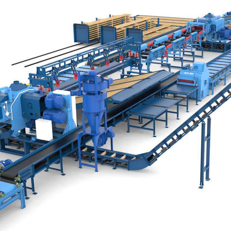 Лесопильная линия Форта с возвратом необрезной доски