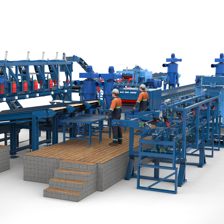 Лесопильная линия Сибирь с горбыльной линией