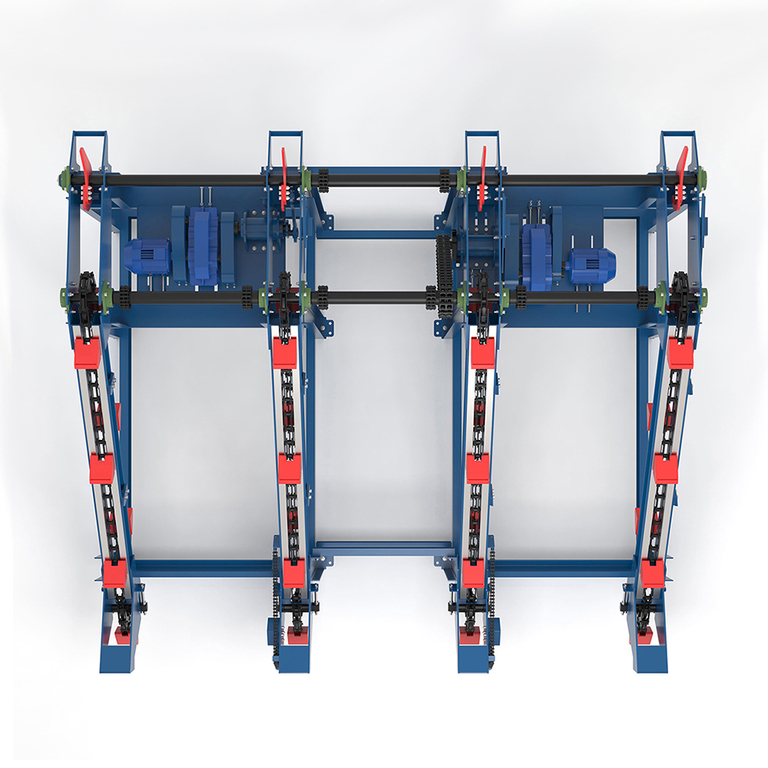 Разделитель бревен и поштучная выдача бревен