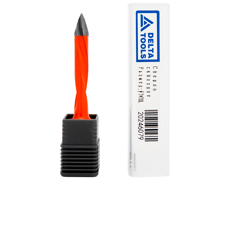 Сверло сквозное DELTATOOLS 7*10*70 мм L