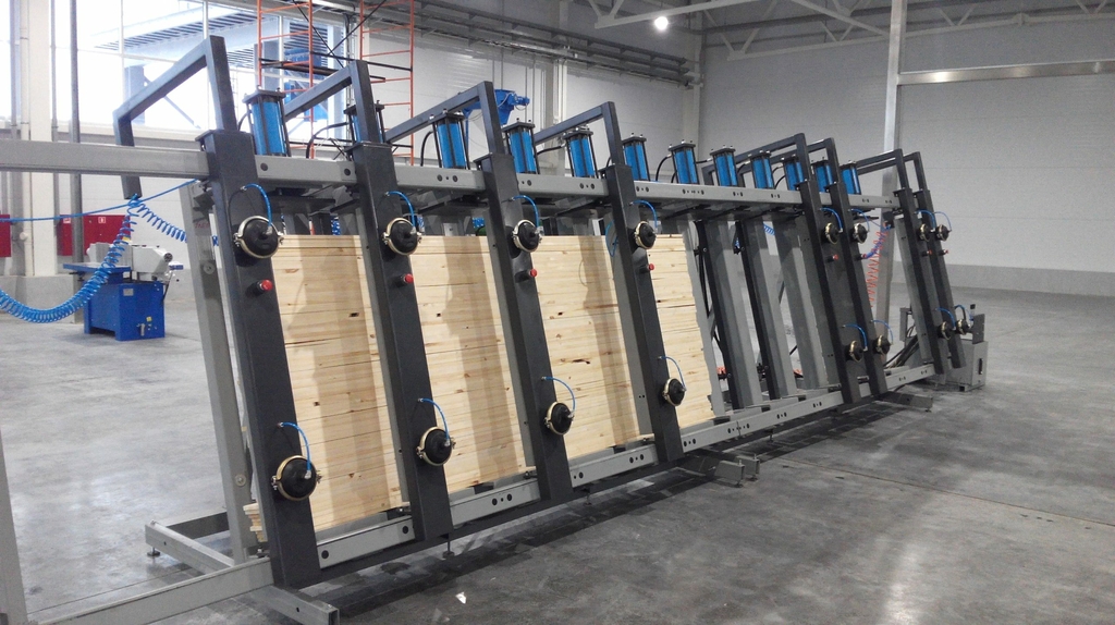 Пресс гидравлический для склеивания бруса и щита SLH-GRP