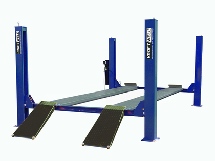Подъемник четырехстоечный KraftWell KRW6.5_blue