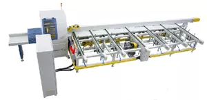 Автоматический торцовочный станок Saifan SF6060S с толкателем и системой автоматической подачи