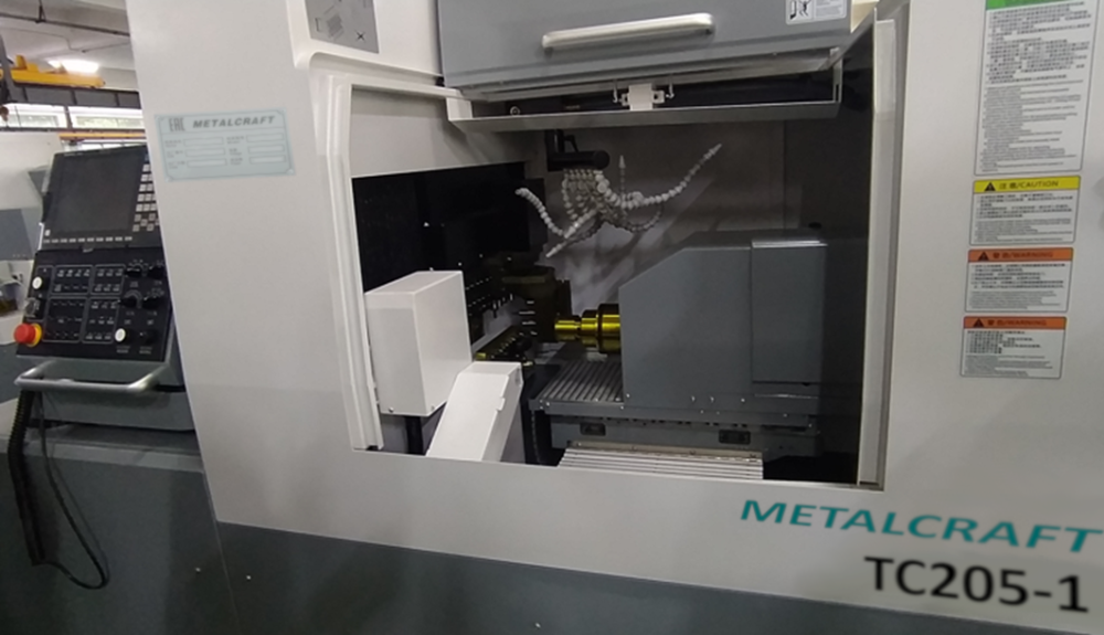 Двухшпиндельный автоматический токарный станок MetalCraft TC205-1 с ЧПУ