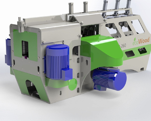 Фрезерно-пильный станок для тонкомера EcoWood UFP-260