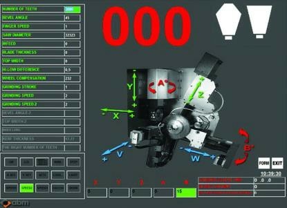 Автоматический станок для заточки дисковых пил с твердосплавными напайками ТСТ CNC-650 (ABM)