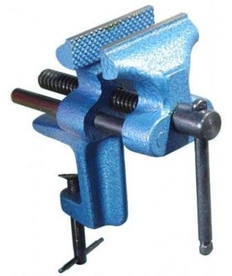 Тиски Слесарные   90 мм стальные настольные, крепление струбциной "CNIC"