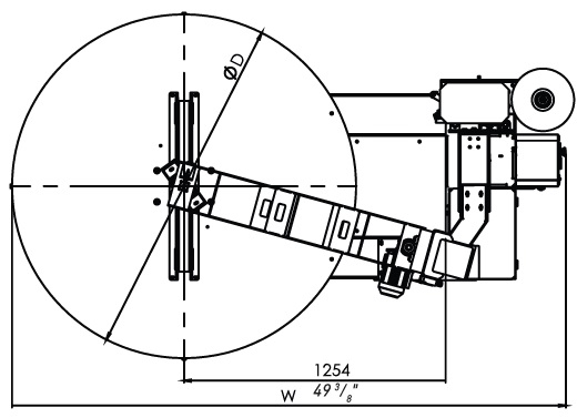 Полуавтоматический паллетообмотчик в стрейч пленку Wraptor 1650 VPT 2700
