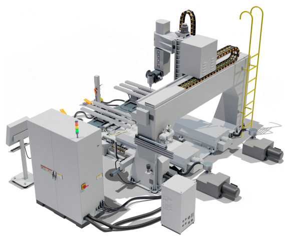 Пятиосевой обрабатывающий центр QUADRO TEOS Z-1000
