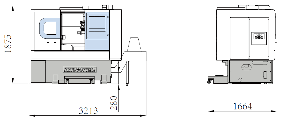 Токарный автомат с ЧПУ STS CT52-500