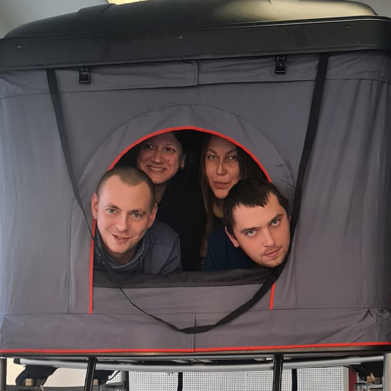 Палатка на крышу автомобиля Box, чёрная