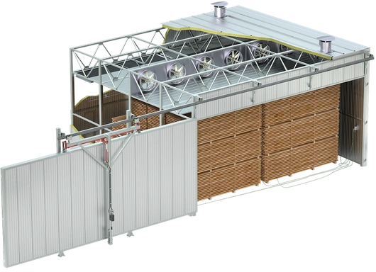 Сушильные камеры для пиломатериала KADRUS