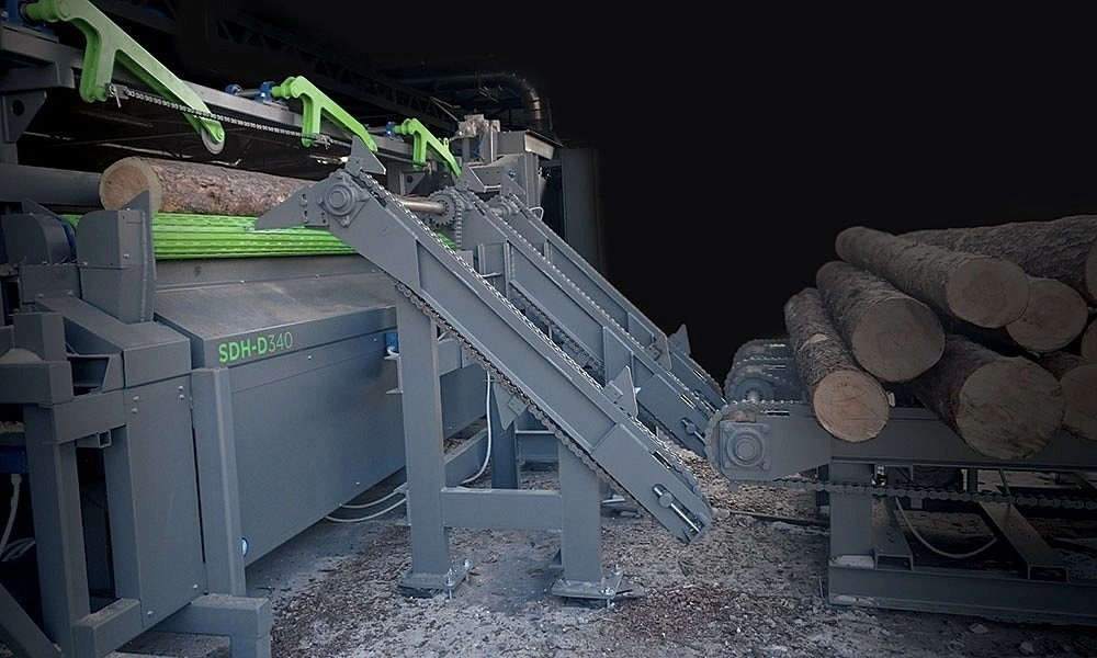 Автоматизированная эстакада для ленточных горизонтальных пилорам MEBOR MLD