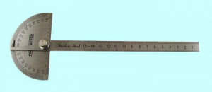 Угломер-транспортир (линейка с метрич. шкал.) 0-180° линейка L150 "CNIC" (YX19-150T)