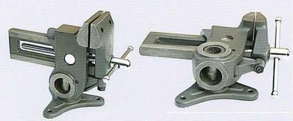 Тиски Слесарные 90 мм стальные горизонтально-вертикальные, ход губок 115мм (18LB) "CNIC"
