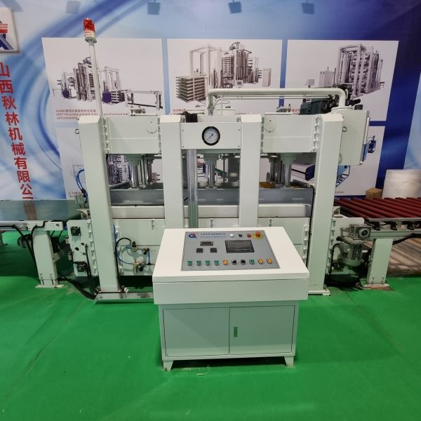 Линия прессования на базе проходного гидравлического горячего пресса Shanxi Quilin Machinery BY624х8/16