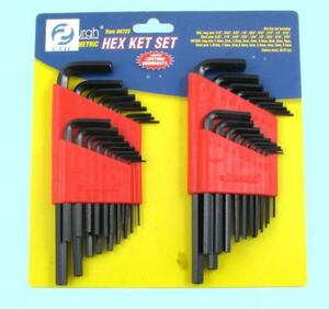 Набор ключей Шестигранных из 36шт (1,27 - 8,0мм)(1/16-5/16") на пласт. клипсе СrV "CNIC" (2160/2160S)