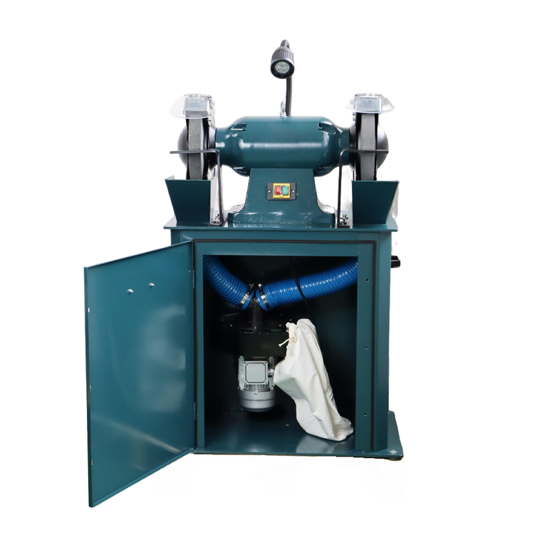 Двухдисковый шлифовальный станок с пылесосом AURA NM-250DC/220 (60250100)