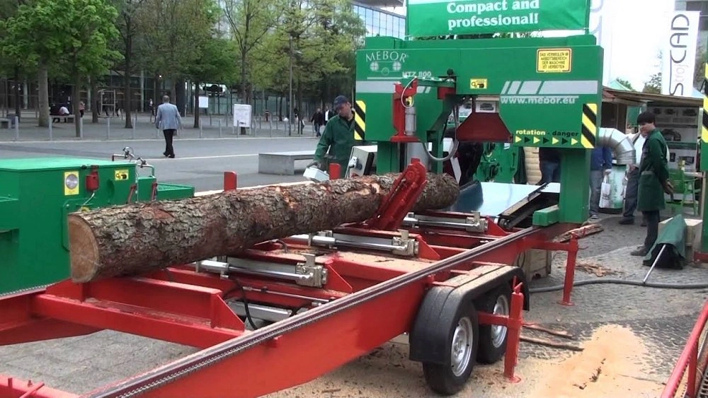 Горизонтальная широколенточная пилорама MEBOR HTZ-800