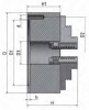 Четырехкулачковый токарный патрон Optimum  ? 125 мм с центральным зажатием