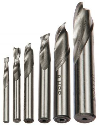 Набор концевых фрез из быстрорежущей стали 3,4,5,6,8,10 мм (50000037)