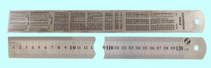 Линейка Металлическая 1000х36х1.5 мм с двухсторонней шкалой "CNIC" (YX01-015AT)