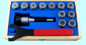 Патрон Цанговый с хв-ком R8 (7/16"- 20UNF) с набором цанг ER32 из 11шт (4-20мм) "CNIC"