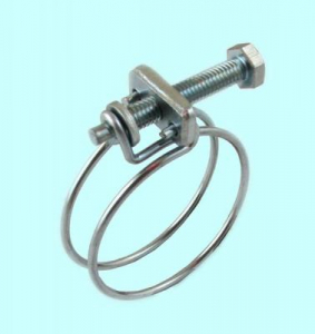 Хомут проволочный винтовой CNIC 94-100/2.5мм, М8х80мм, W1 оцинкованный (55А94100)