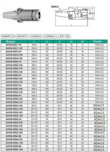 Патрон Цанговый с хв-ком 7:24-40 ГОСТ 25827 исп.2  для станков с ЧПУ под цанги ЕR20 (DAT40-ER20-100) "CNIC"