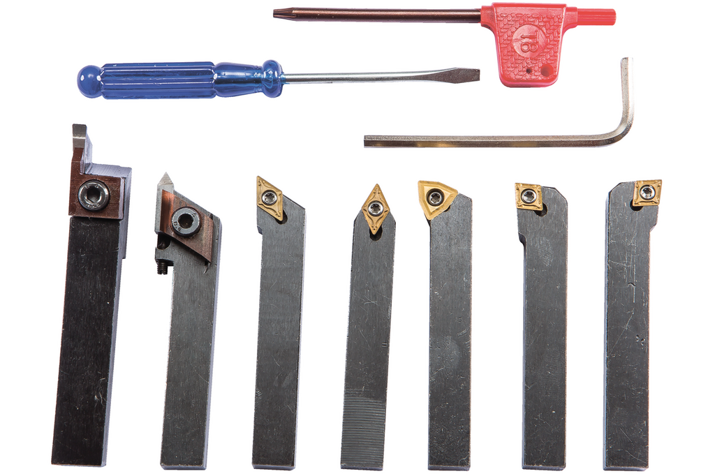 Набор из 7 резцов 8x10 мм с мех.креплением твердосплавных пластин (59500019)