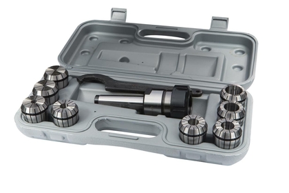 Цанговый патрон МК3/ER40 с набором из 8 цанг ? 3-26 мм