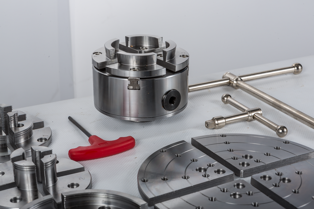 CK-4.5Z/S1 114 мм 4-х кулачковый токарный патрон по дереву в наборе (59500109)