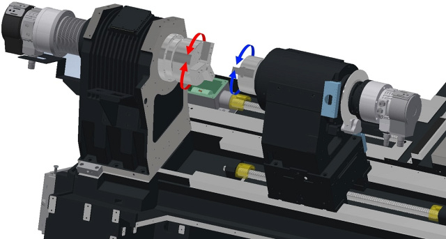 Токарный центр с осью Y и противошпинделем SKM NL 2000BSY