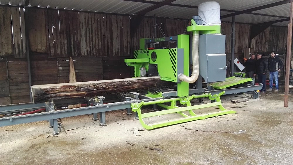 Горизонтальная широколенточная пилорама MEBOR HTZ-800