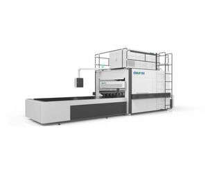 Пресс для производства щита с автоматической загрузкой и ТВЧ нагревом CNHF CGPB-64 BPZL-CM