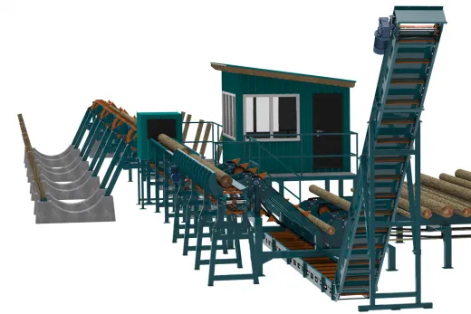Линия сортировки бревна Cronver LSB 300