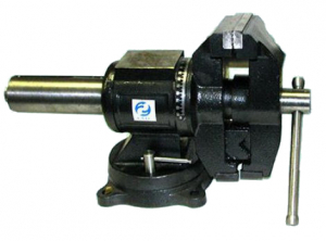 Тиски Слесарные 125 мм (5") поворотные в двух плоскостях  с наковальней усиленные (LTD0005H) "CNIC"(упакованы по 1шт)