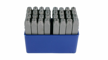 Клейма Буквенные №12 сталь (латинский шрифт) (27шт) от А до Z & "CNIC" (OT105)