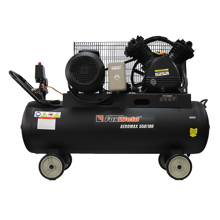 Компрессор масляный ременной AEROMAX 550/100 HP (пр-во FoxWeld/КНР)