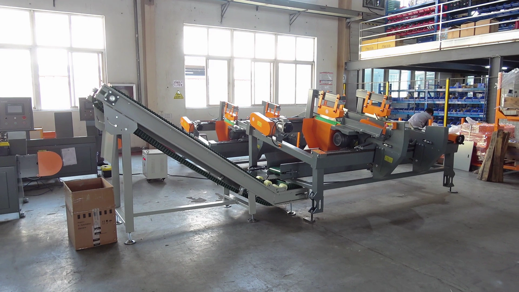 Проходной торцовочный станок CROSS CUT (2 пилы)