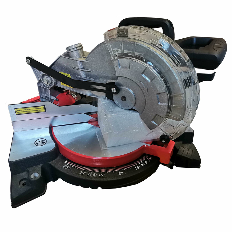 Торцовочная пила jib 7255d-2  мощность двигателя  2 квт диаметр пильного диска 254 мм
