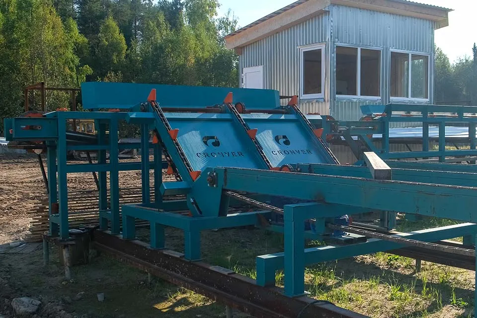 Разобщитель бревна с эстакадой Cronver RL-V (высокий)