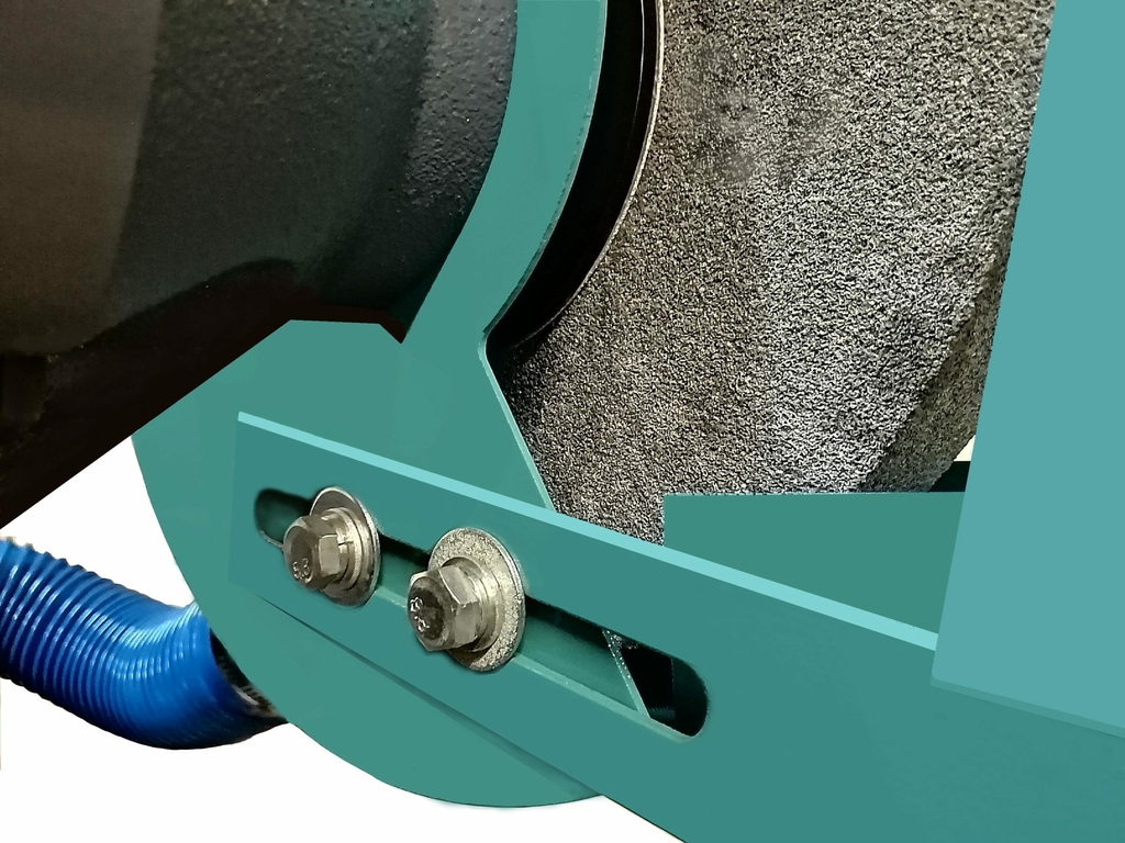 Двухдисковый шлифовальный станок с пылесосом AURA NM-300DC (60300300)