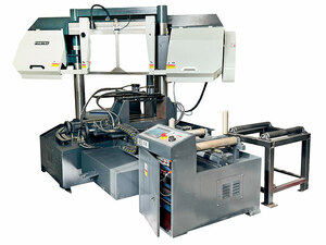 Автоматический двухколонный ленточнопильный станок GNC 4230 Z с поворотной рамой