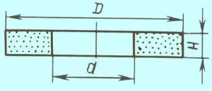 Круг ПП 450х 63х203 25А 40 СТ1  (WA  F46 O) (ВАЗ)