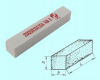 Брусок шлифовальный 25х25х200 25А 25 СТ1 (WA F60 O) "CNIC"