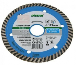 Диск отрезной алмазный Для сухой резки 1A1R 115х2,2х8х22,23  Turbo
Extra с непрерыв.реж.кромкой